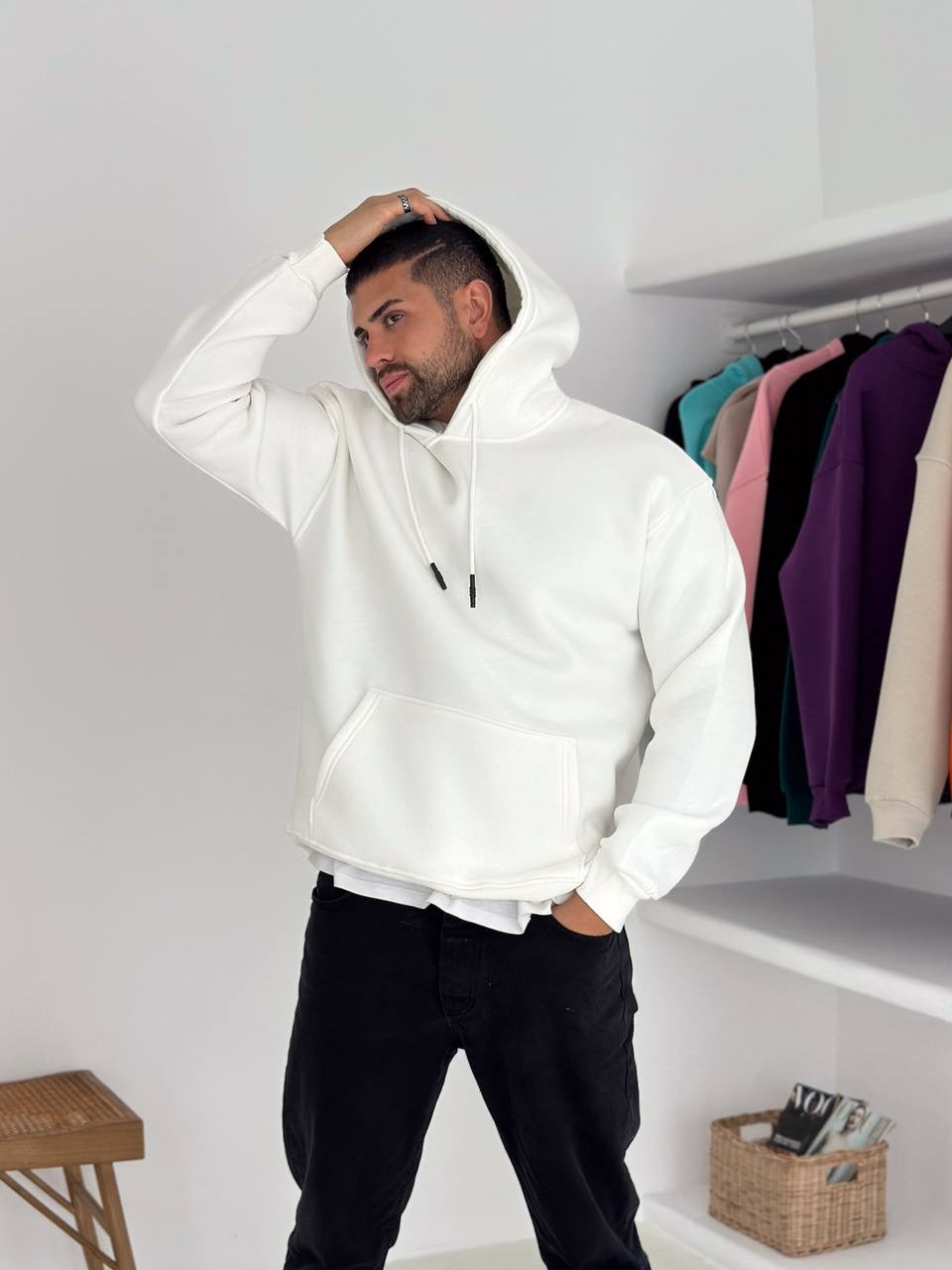 Hoodie Oversize Unisexe 100% Coton